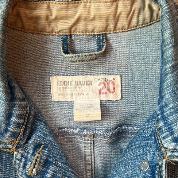 Denim Jean Trucker Jacket Eddie Bauer SUPER FAST SHIPPING - Picture 11 of 14